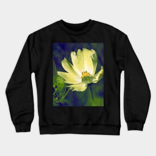 Night Garden White Cosmos Crewneck Sweatshirt